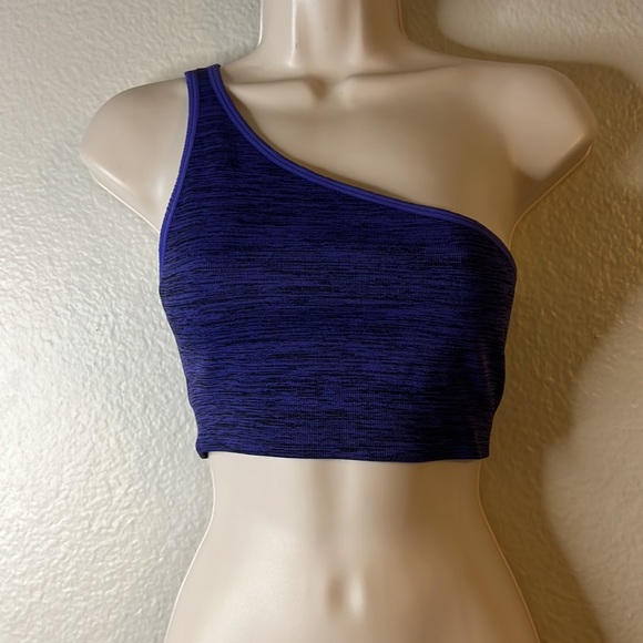 NUX One Shoulder Holder Sports Bra Top Tank NEW Small - Picture 1 of 6